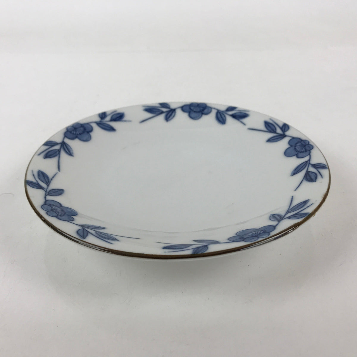 Japanese Porcelain Plate Blue Sometsuke Plum blossoms Flower Pattern Sara PY242