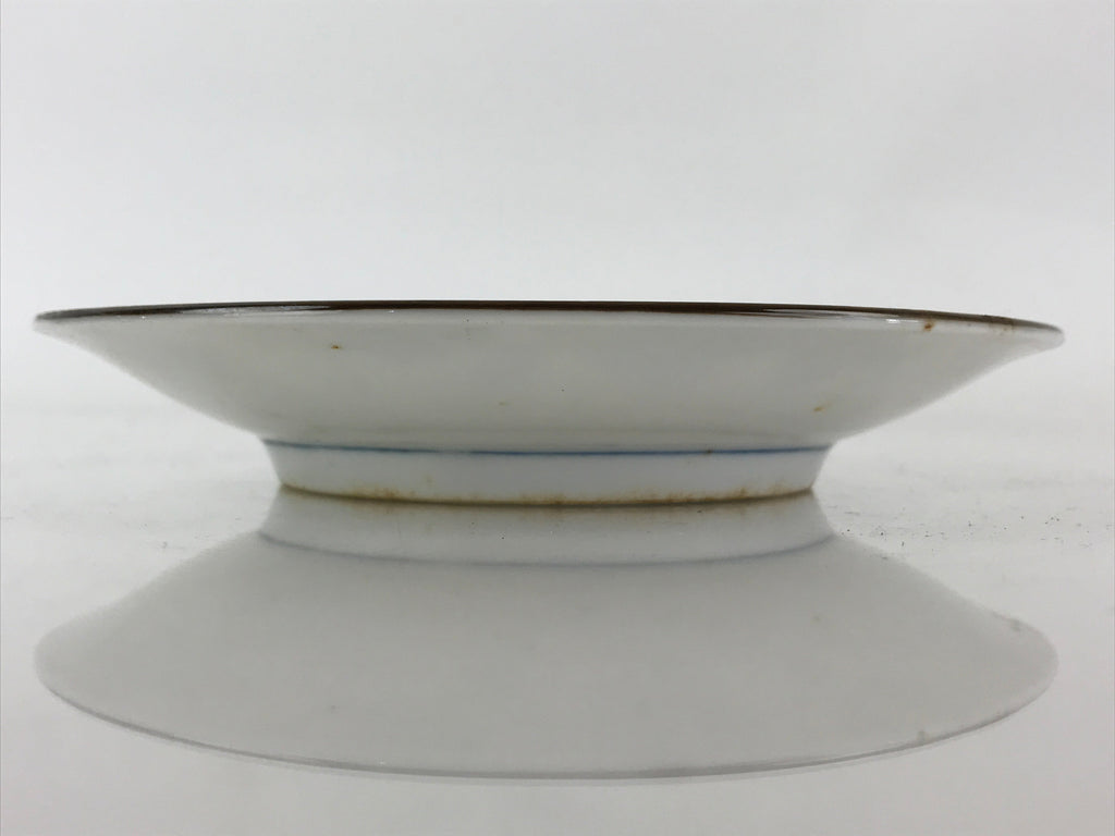 Japanese Porcelain Plate Blue Sometsuke Plum blossoms Flower Pattern Sara PY242