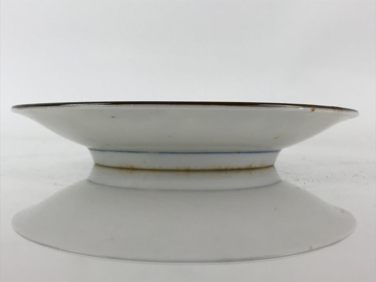 Japanese Porcelain Plate Blue Sometsuke Plum blossoms Flower Pattern Sara PY242