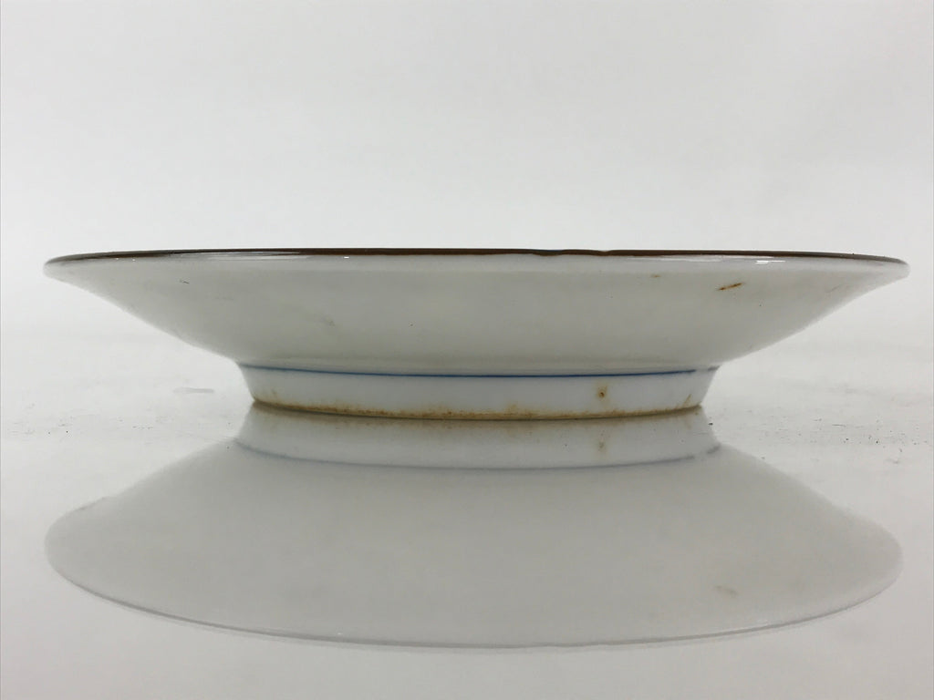 Japanese Porcelain Plate Blue Sometsuke Plum blossoms Flower Pattern Sara PY242