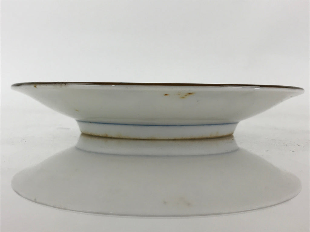Japanese Porcelain Plate Blue Sometsuke Plum blossoms Flower Pattern Sara PY242