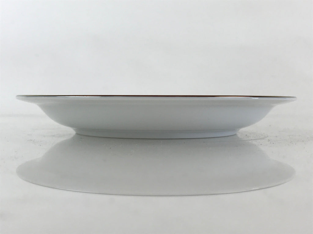 Japanese Porcelain Plate Keito Japan Fine China White Light Green Border PY256