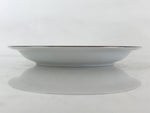 Japanese Porcelain Plate Keito Japan Fine China White Light Green Border PY256