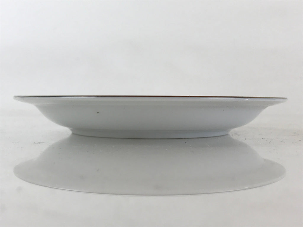 Japanese Porcelain Plate Keito Japan Fine China White Light Green Border PY256