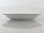 Japanese Porcelain Plate Keito Japan Fine China White Light Green Border PY256
