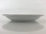 Japanese Porcelain Plate Keito Japan Fine China White Light Green Border PY257