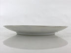 Japanese Porcelain Plate Pearl China White Red Brown Floral Leaf Design PY272