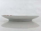 Japanese Porcelain Plate Pearl China White Red Brown Floral Leaf Design PY275