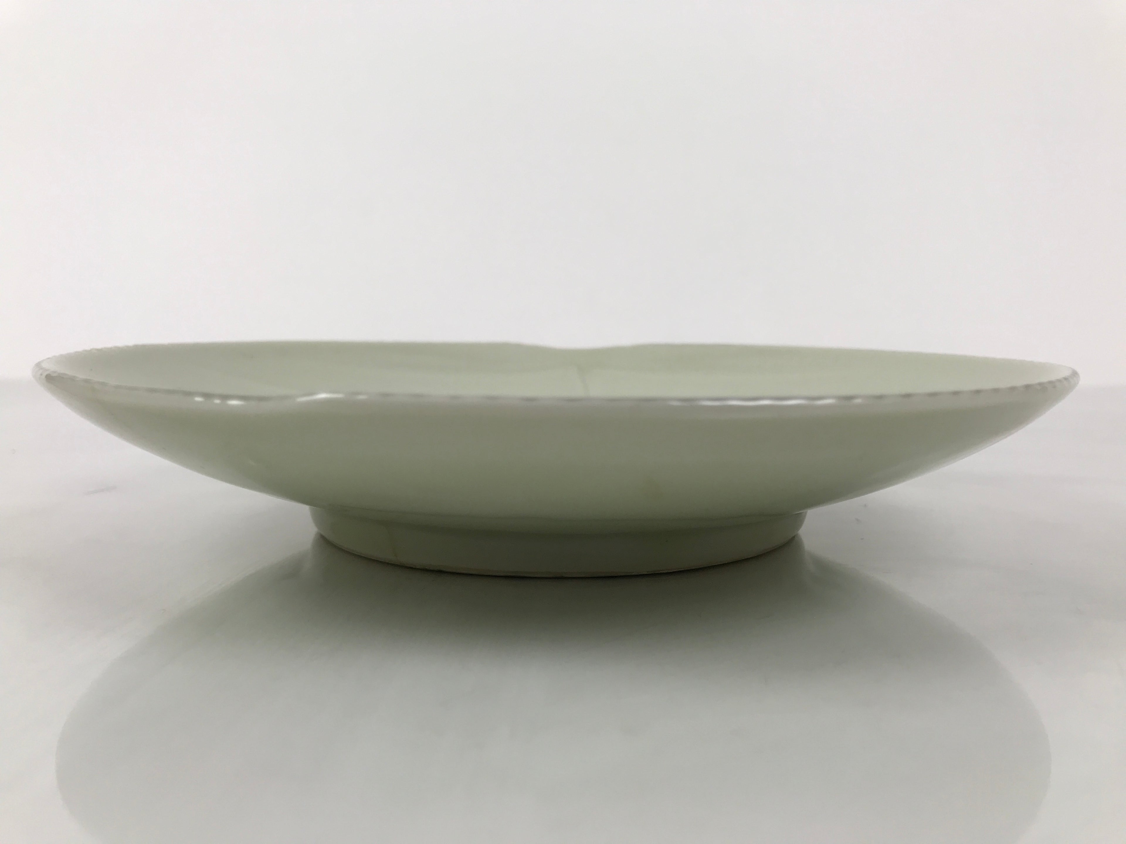 Japanese Porcelain Plate Sara Vtg Kozara Nanten Sacred Bamboo Leaf Celadon Y460