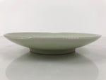 Japanese Porcelain Plate Sara Vtg Kozara Nanten Sacred Bamboo Leaf Celadon Y460