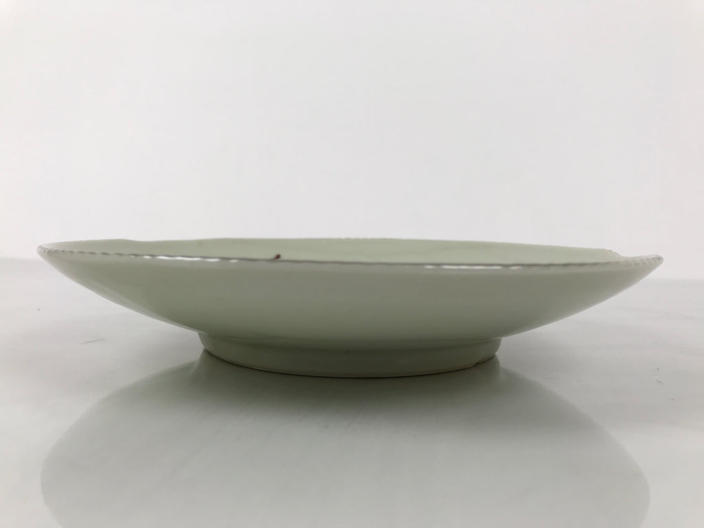 Japanese Porcelain Plate Sara Vtg Kozara Nanten Sacred Bamboo Leaf Celadon Y460
