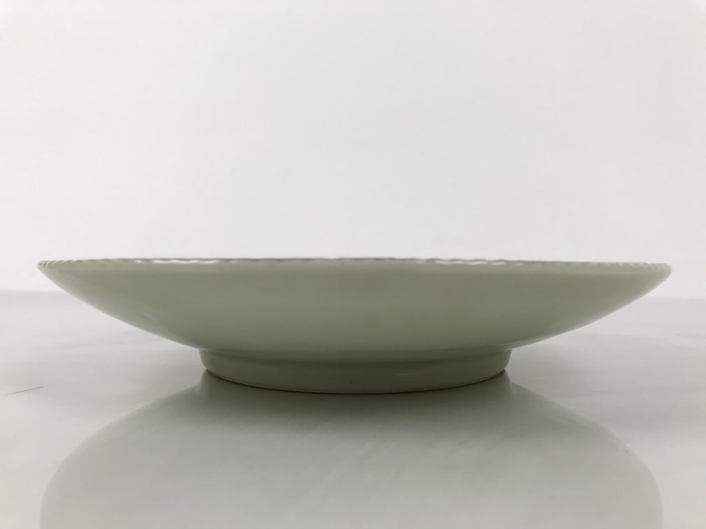 Japanese Porcelain Plate Sara Vtg Kozara Nanten Sacred Bamboo Leaf Celadon Y460