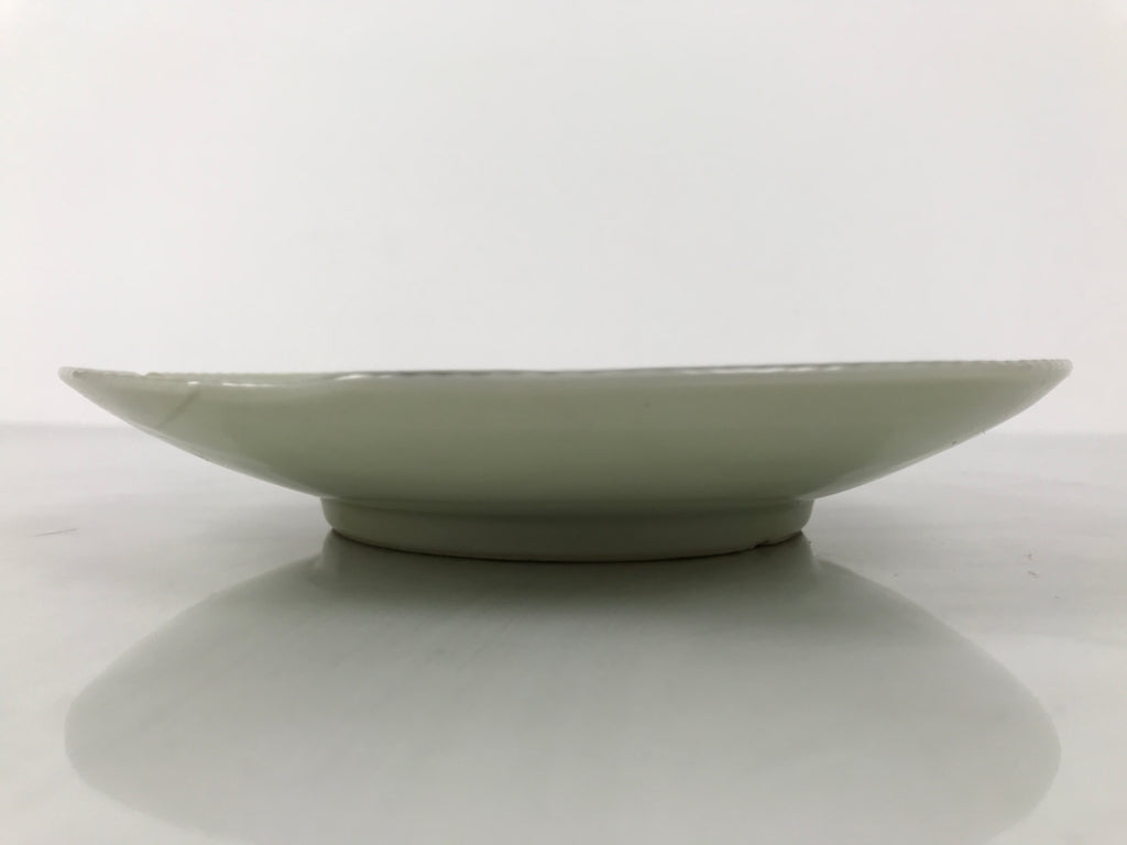 Japanese Porcelain Plate Sara Vtg Kozara Nanten Sacred Bamboo Leaf Celadon Y461