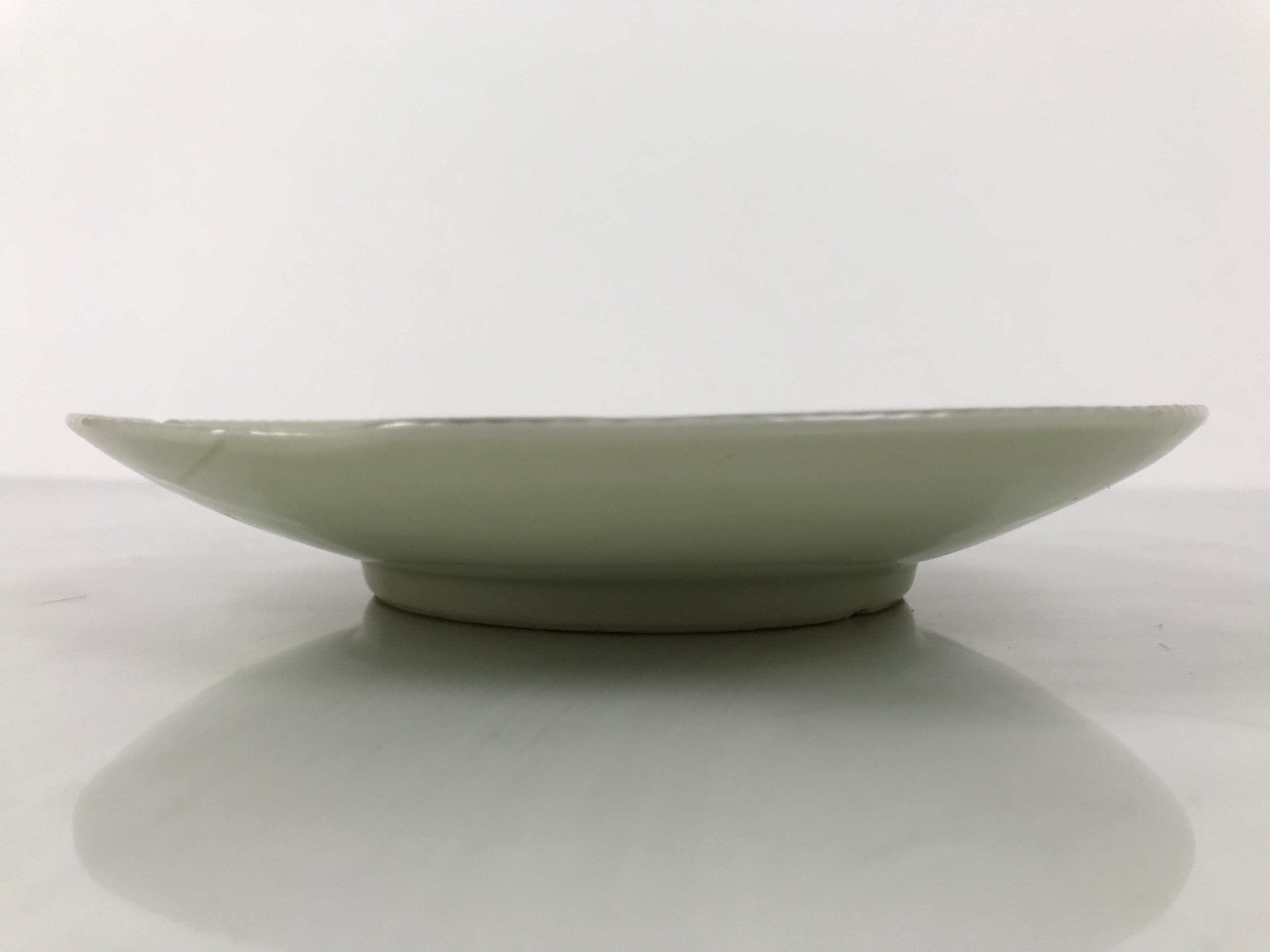 Japanese Porcelain Plate Sara Vtg Kozara Nanten Sacred Bamboo Leaf Celadon Y461