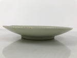 Japanese Porcelain Plate Sara Vtg Kozara Nanten Sacred Bamboo Leaf Celadon Y461