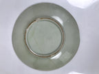 Japanese Porcelain Plate Sara Vtg Kozara Nanten Sacred Bamboo Leaf Celadon Y461