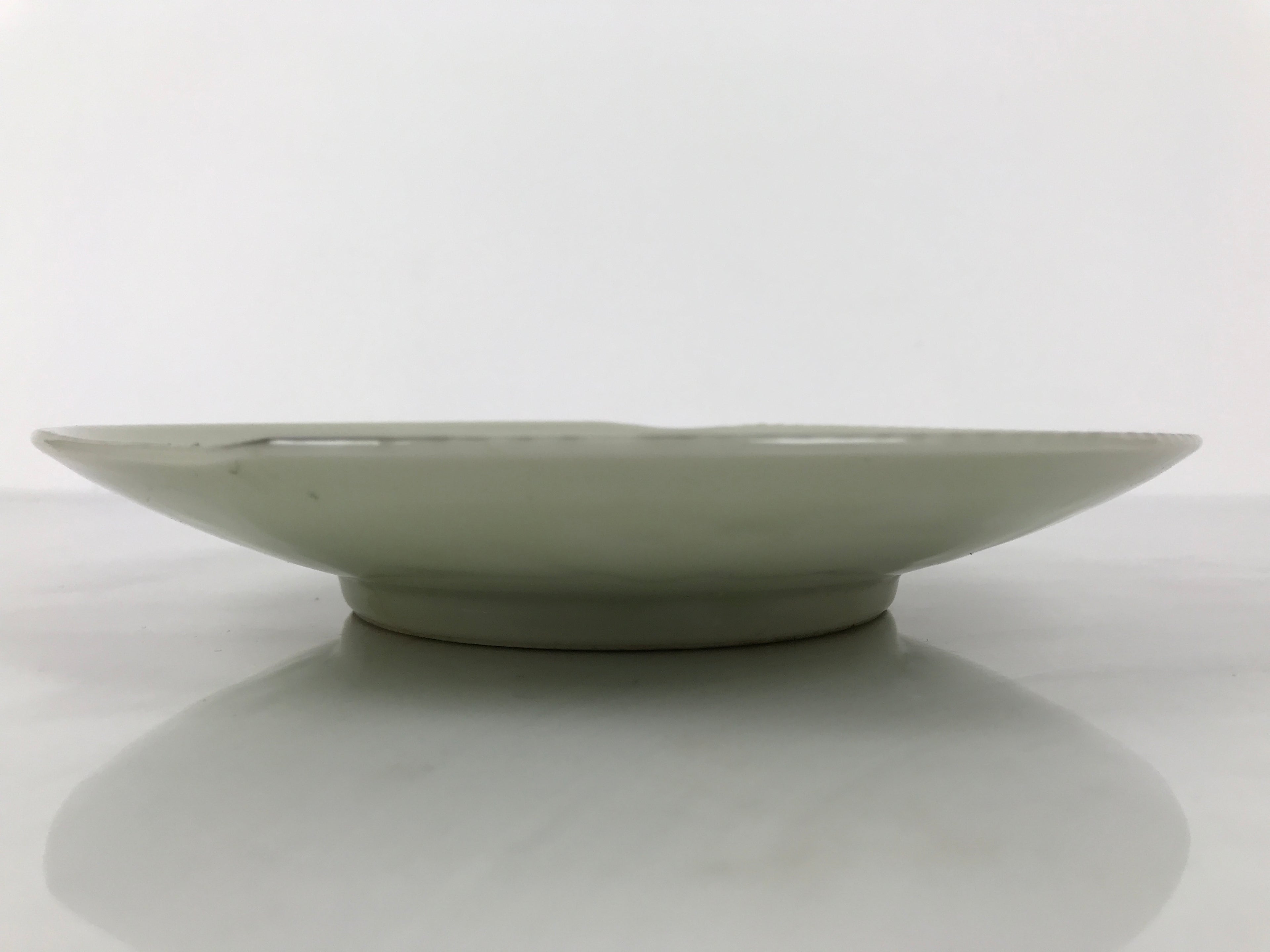 Japanese Porcelain Plate Sara Vtg Kozara Nanten Sacred Bamboo Leaf Celadon Y462