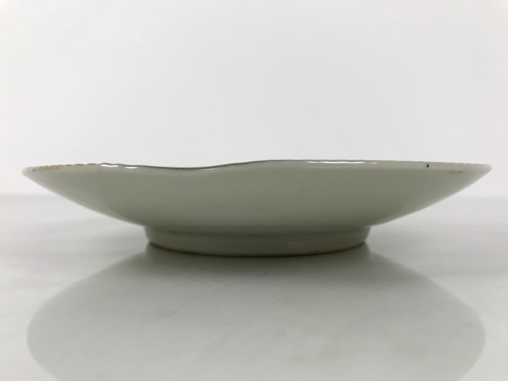 Japanese Porcelain Plate Sara Vtg Kozara Nanten Sacred Bamboo Leaf Celadon Y462