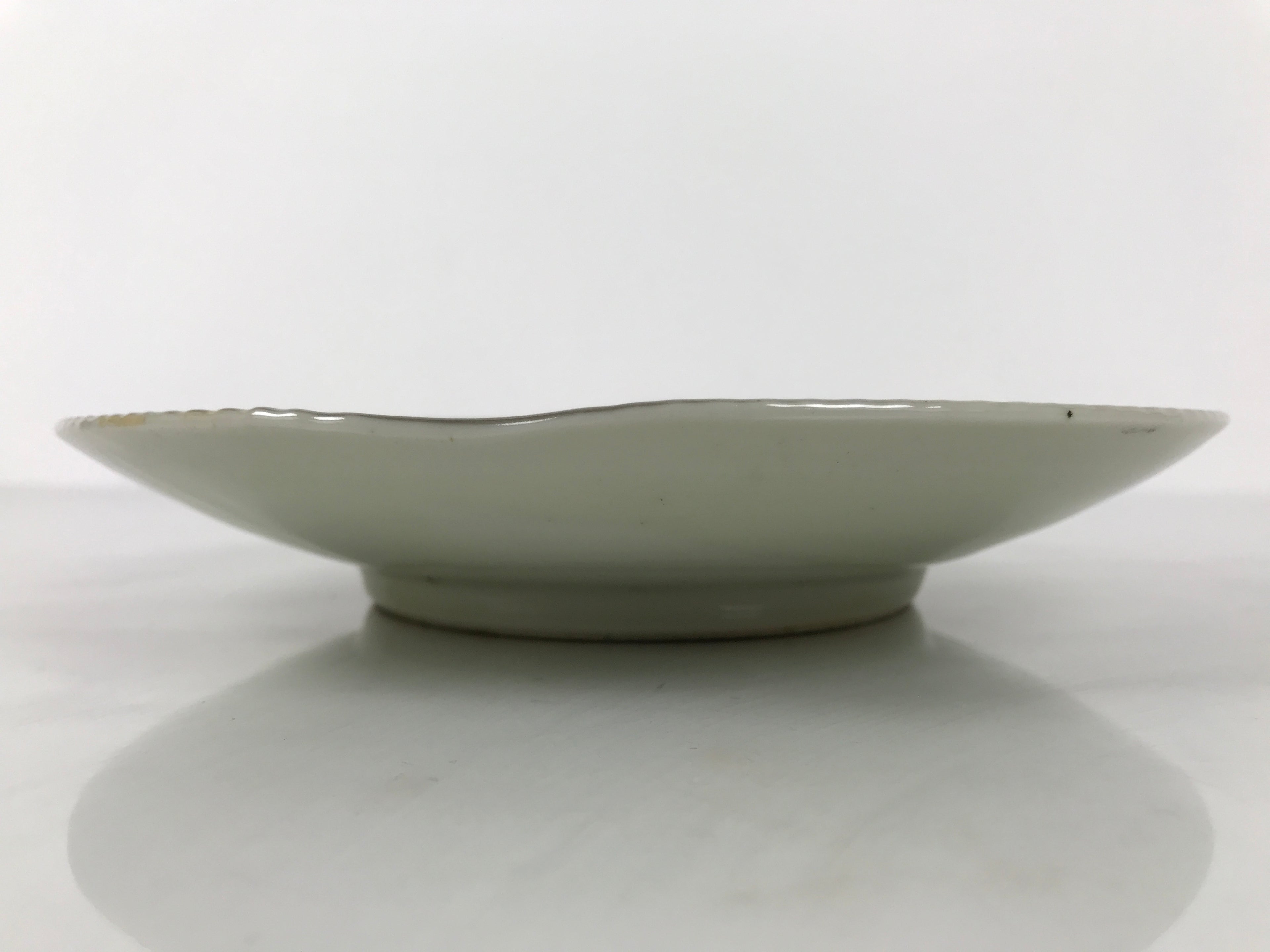 Japanese Porcelain Plate Sara Vtg Kozara Nanten Sacred Bamboo Leaf Celadon Y462