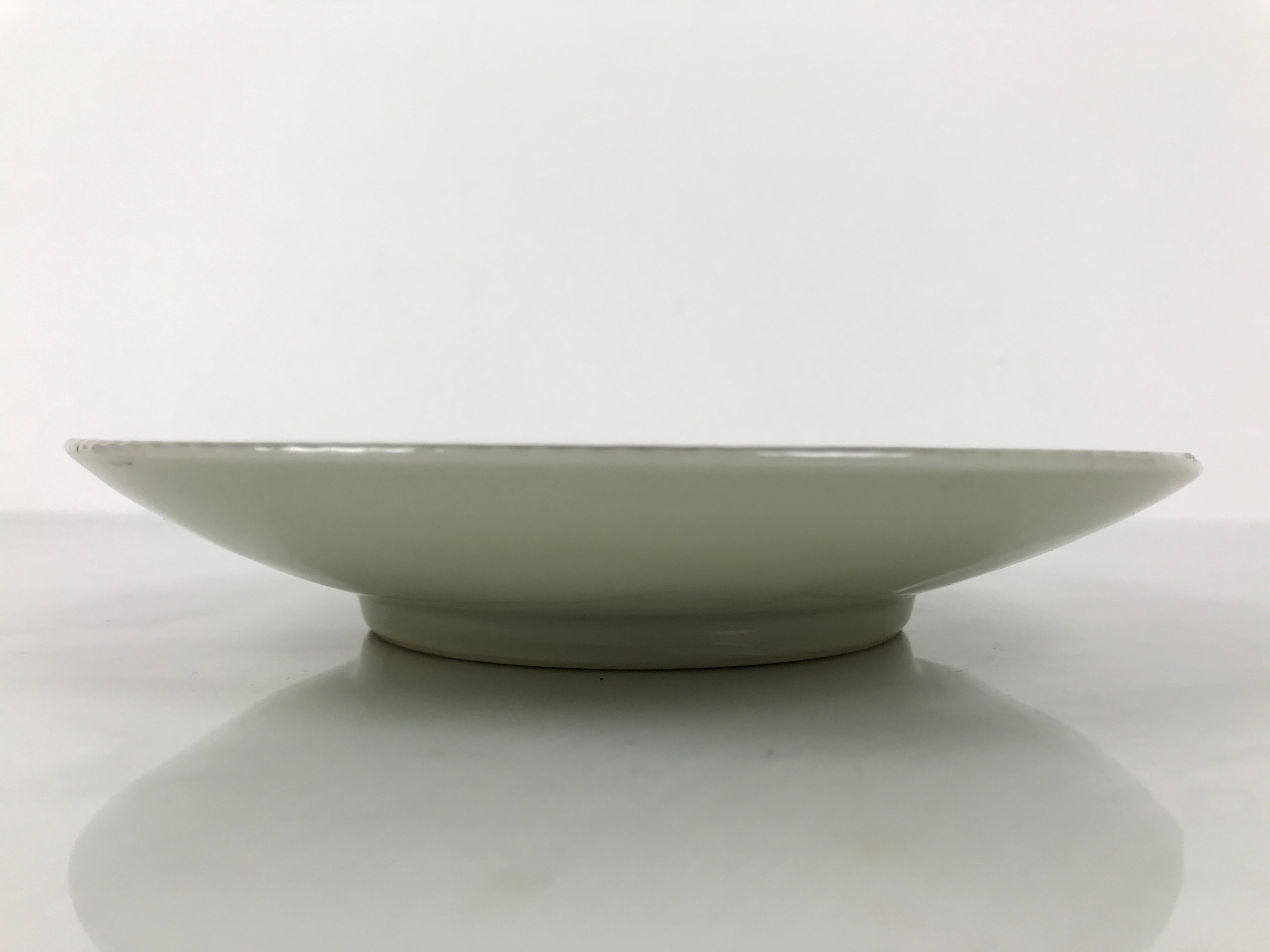Japanese Porcelain Plate Sara Vtg Kozara Nanten Sacred Bamboo Leaf Celadon Y462