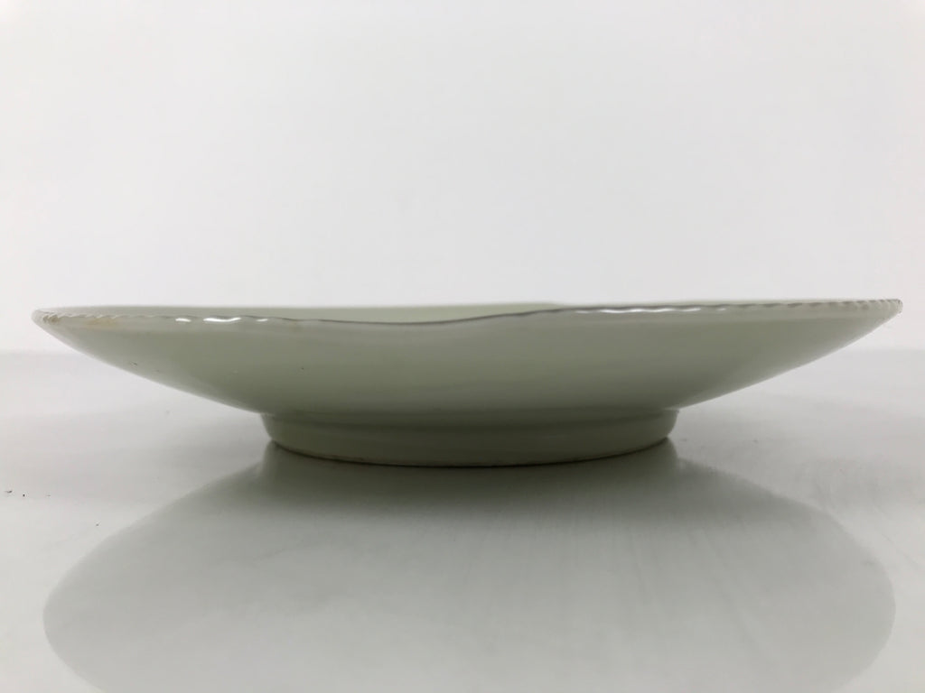 Japanese Porcelain Plate Sara Vtg Kozara Nanten Sacred Bamboo Leaf Celadon Y463