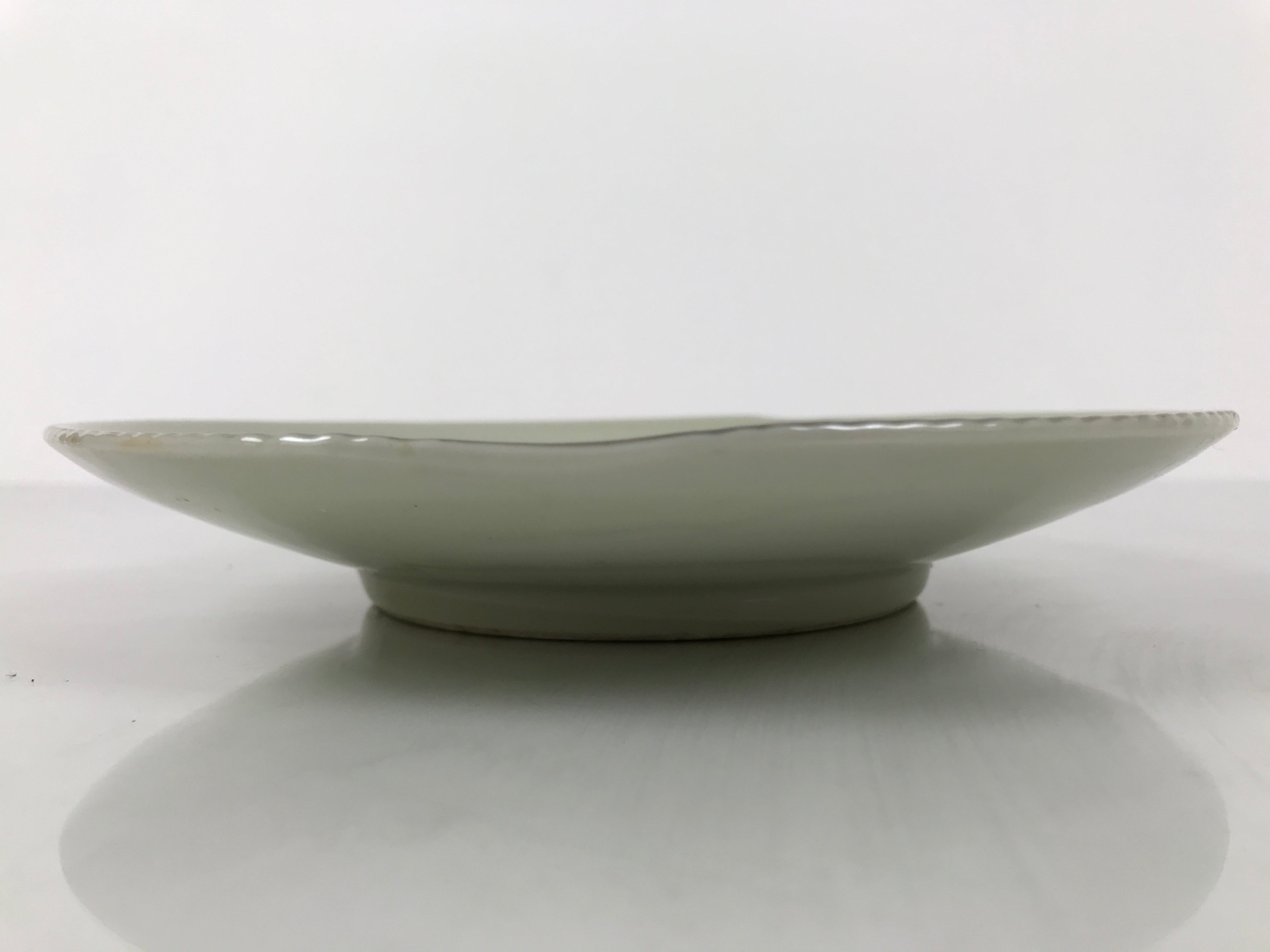 Japanese Porcelain Plate Sara Vtg Kozara Nanten Sacred Bamboo Leaf Celadon Y463