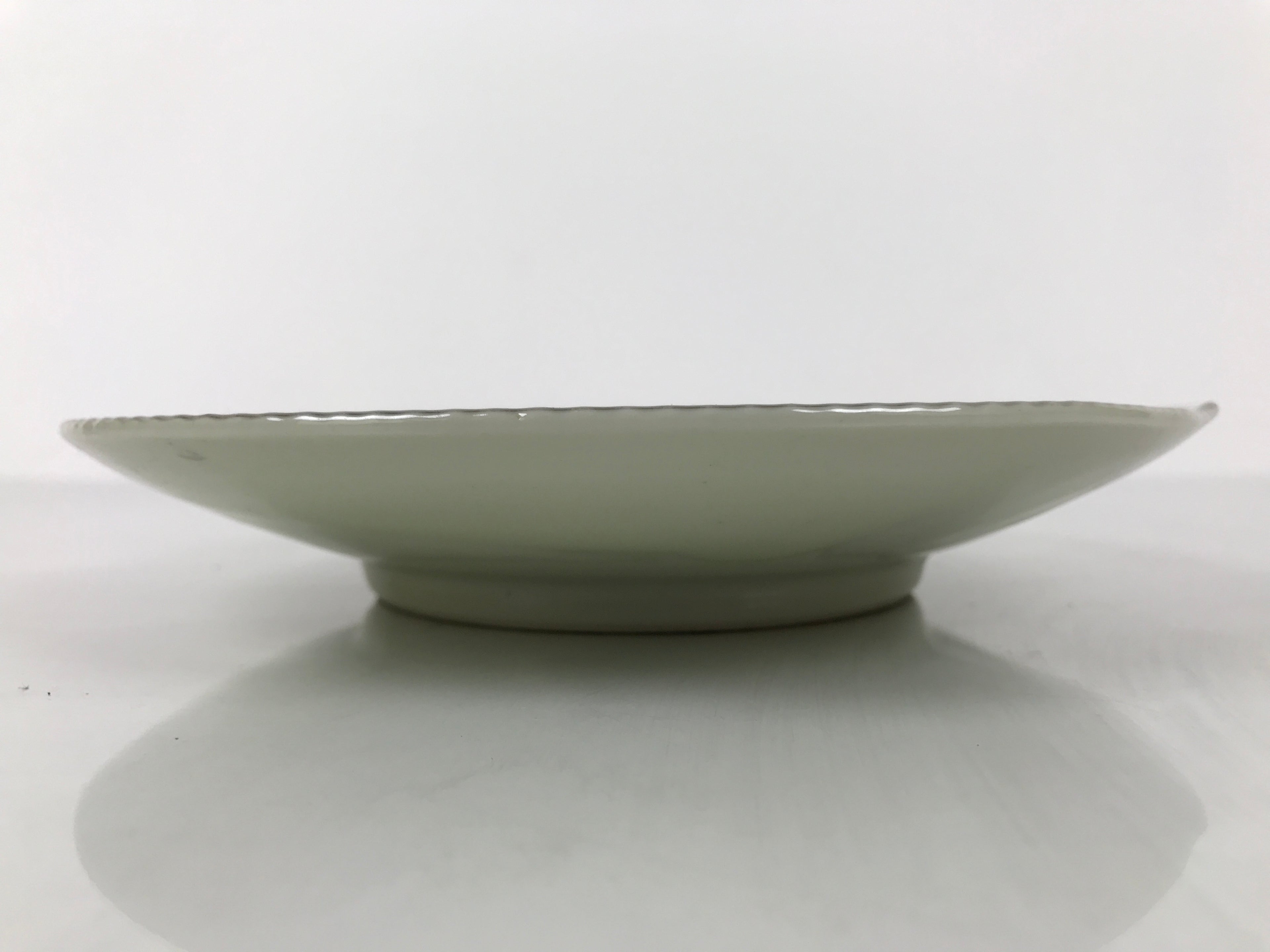 Japanese Porcelain Plate Sara Vtg Kozara Nanten Sacred Bamboo Leaf Celadon Y463