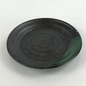 Japanese Porcelain Plate Small Plate Black Green Glaze Kozara Meimeizar PY417