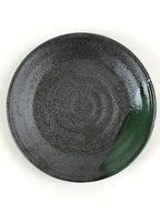 Japanese Porcelain Plate Small Plate Black Green Glaze Kozara Meimeizar PY417
