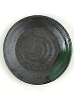 Japanese Porcelain Plate Small Plate Black Green Glaze Kozara Meimeizar PY417