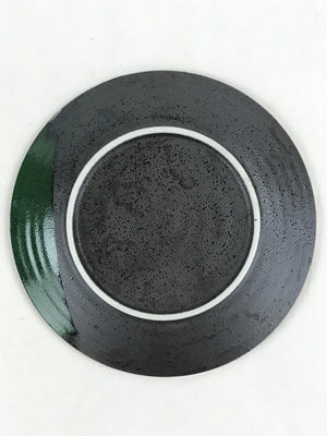 Japanese Porcelain Plate Small Plate Black Green Glaze Kozara Meimeizar PY417