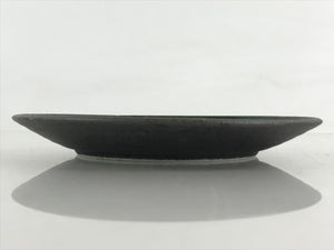 Japanese Porcelain Plate Small Plate Black Green Glaze Kozara Meimeizar PY417