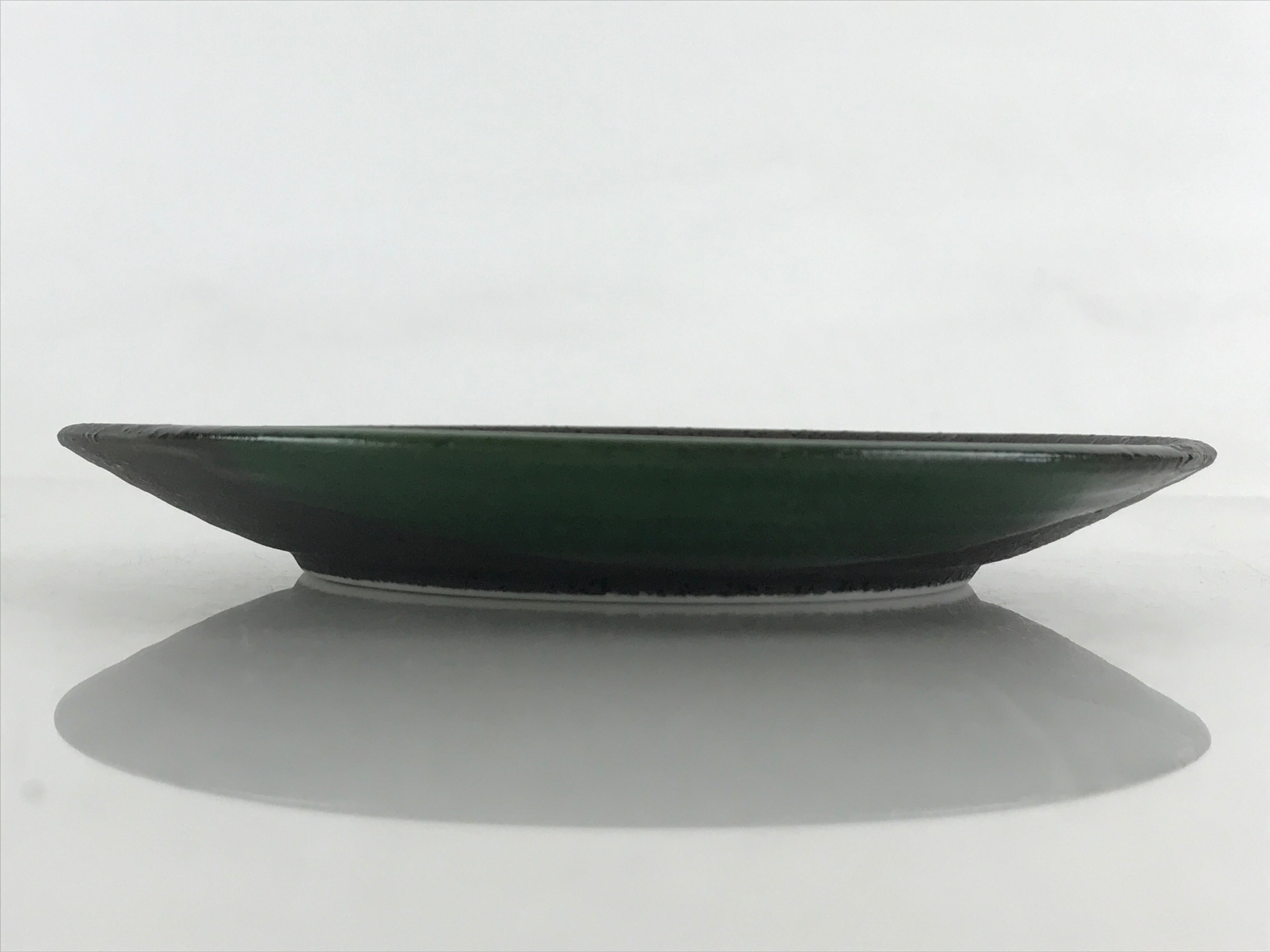 Japanese Porcelain Plate Small Plate Black Green Glaze Kozara Meimeizar PY417