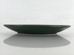 Japanese Porcelain Plate Small Plate Black Green Glaze Kozara Meimeizar PY417