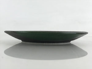 Japanese Porcelain Plate Small Plate Black Green Glaze Kozara Meimeizar PY417