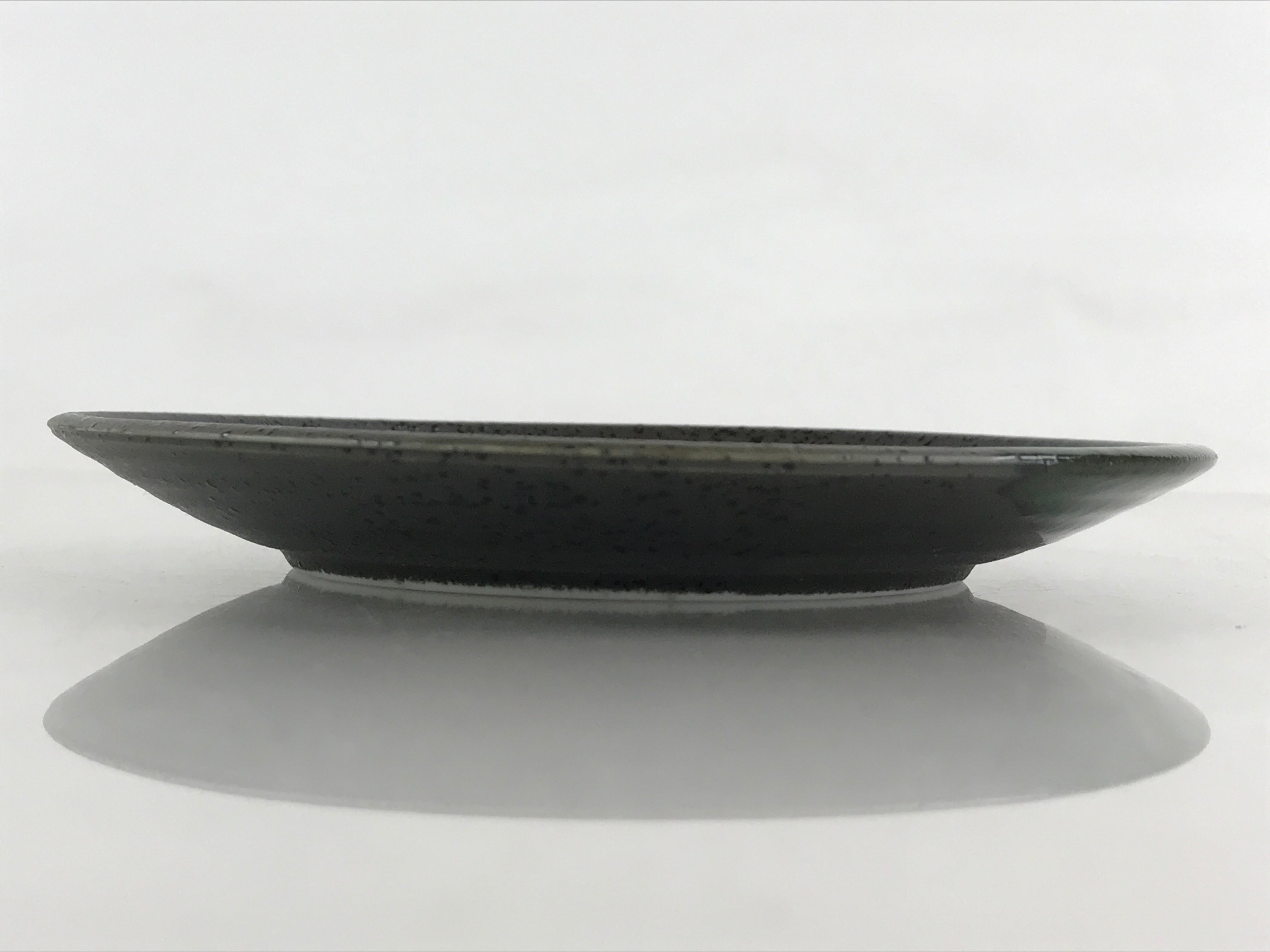 Japanese Porcelain Plate Small Plate Black Green Glaze Kozara Meimeizar PY418