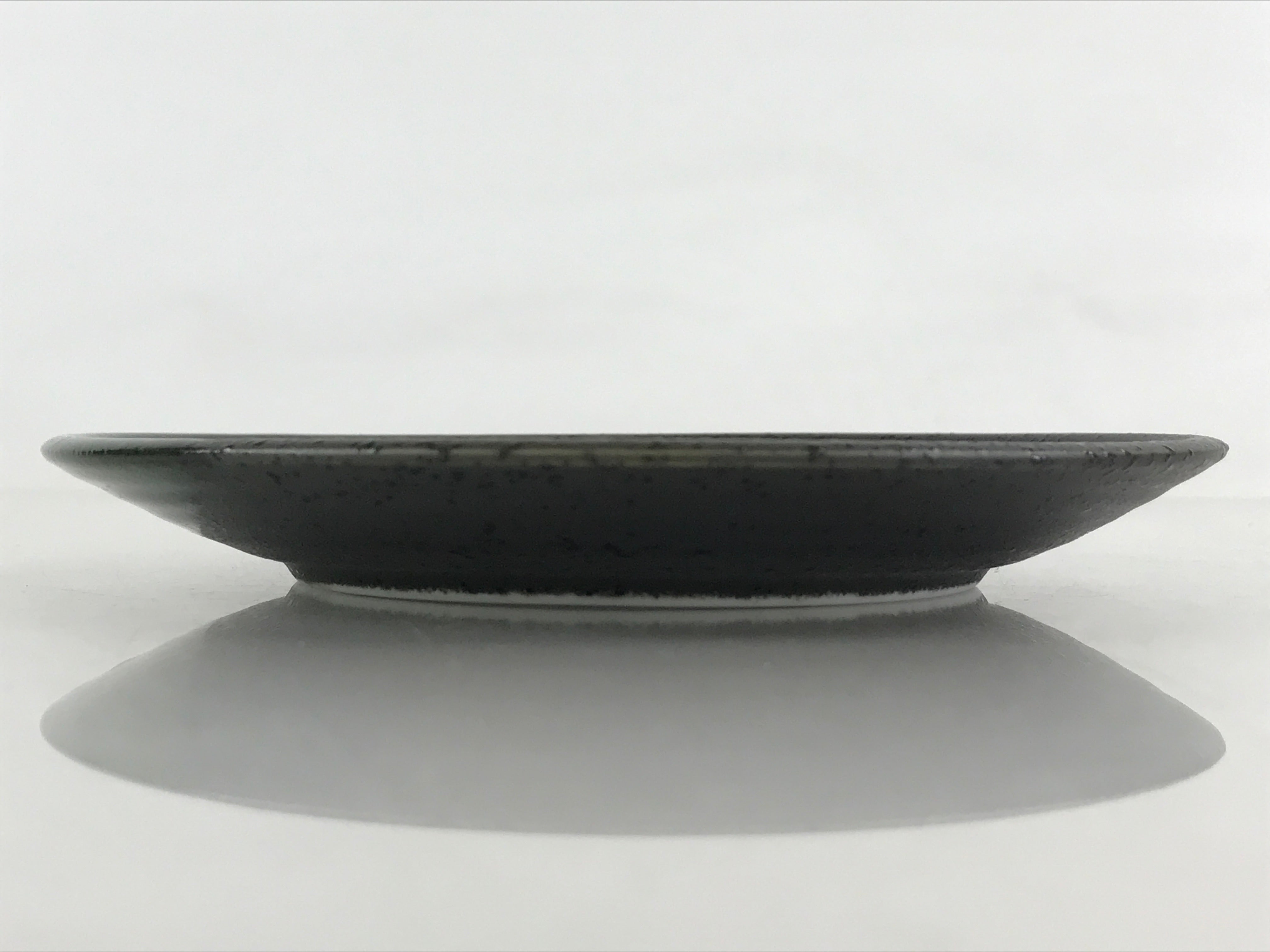 Japanese Porcelain Plate Small Plate Black Green Glaze Kozara Meimeizar PY418