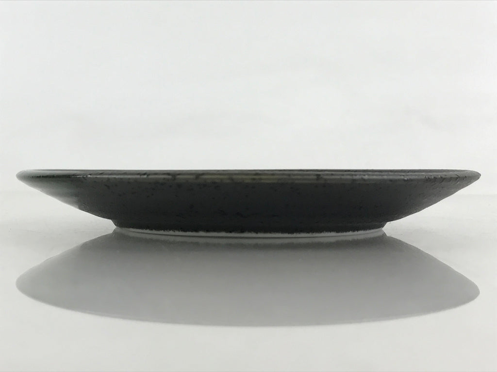 Japanese Porcelain Plate Small Plate Black Green Glaze Kozara Meimeizar PY418