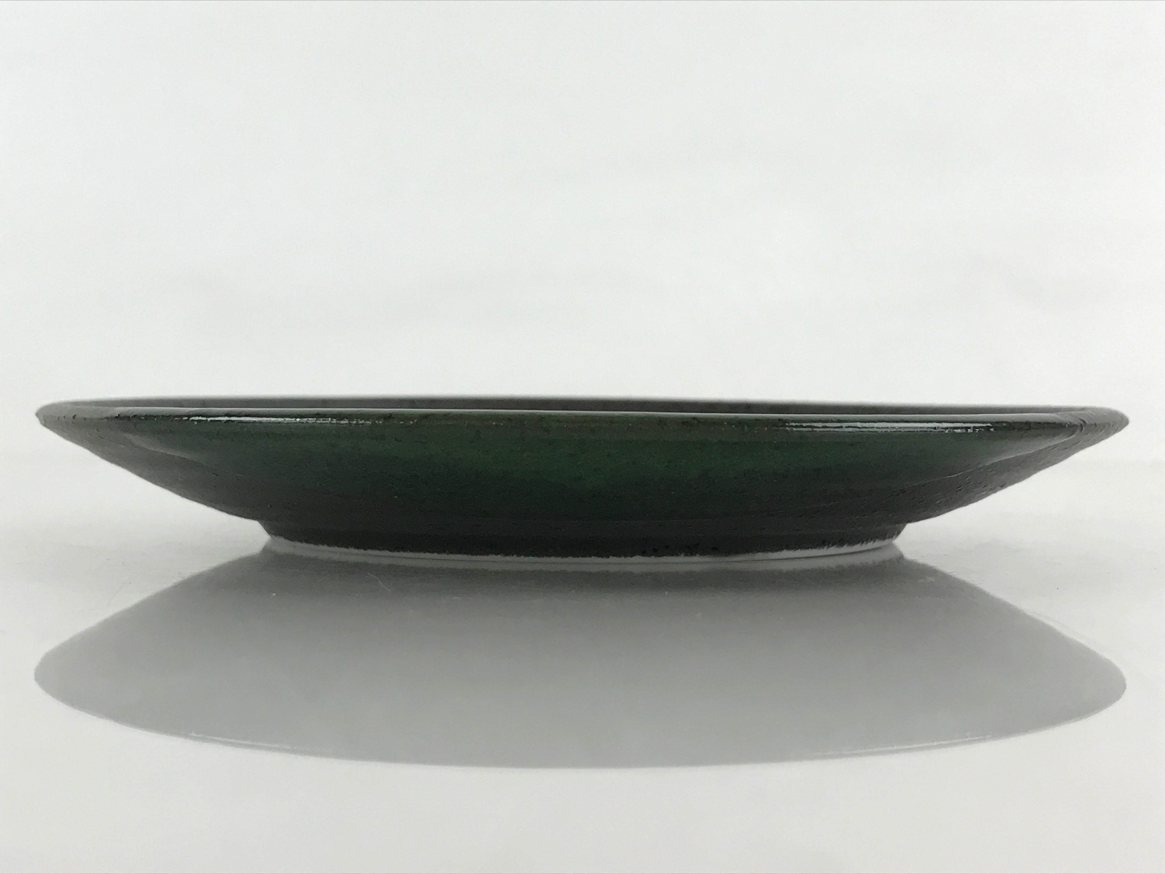 Japanese Porcelain Plate Small Plate Black Green Glaze Kozara Meimeizar PY418