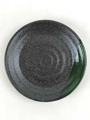 Japanese Porcelain Plate Small Plate Black Green Glaze Kozara Meimeizar PY419