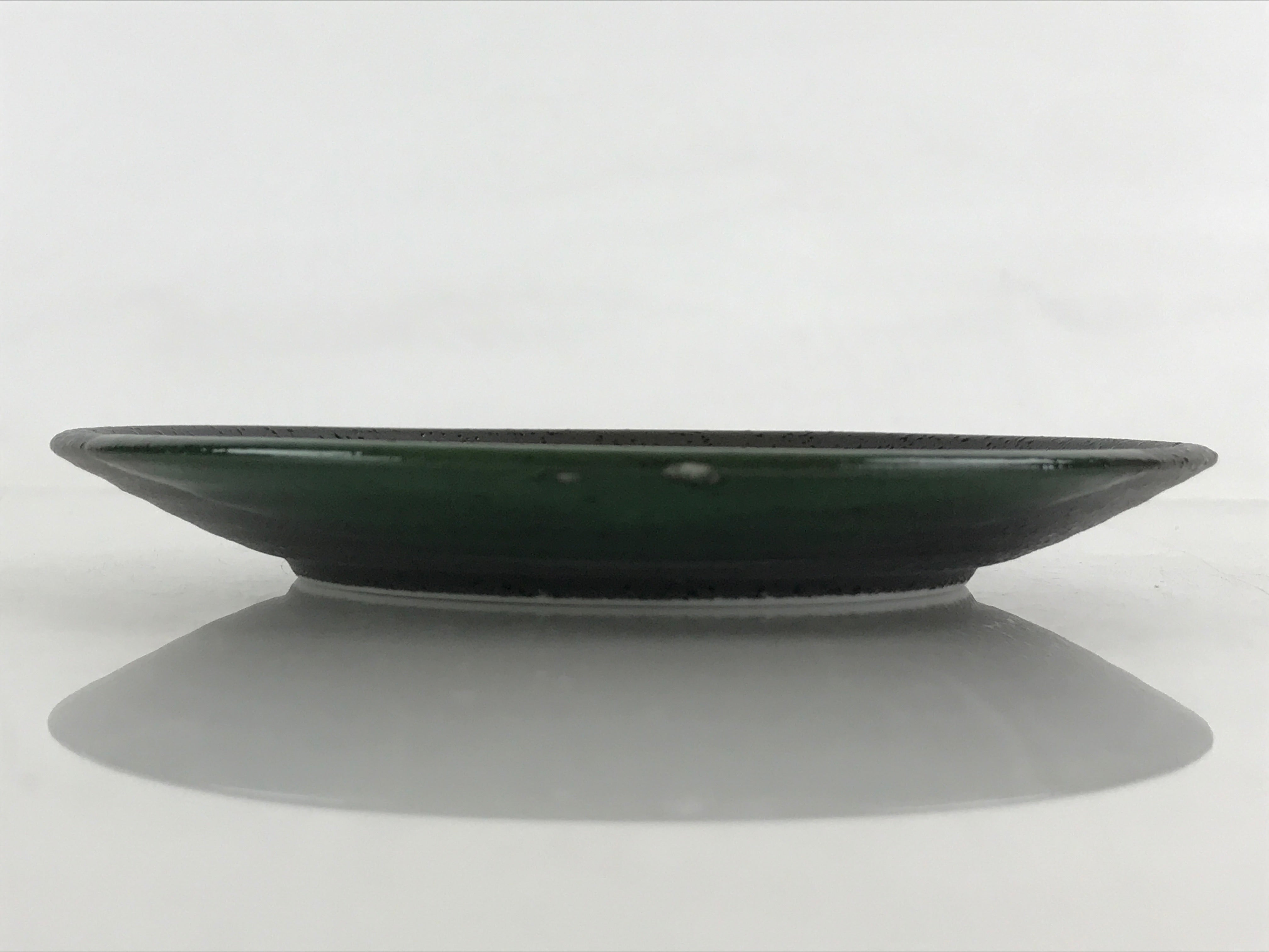 Japanese Porcelain Plate Small Plate Black Green Glaze Kozara Meimeizar PY419