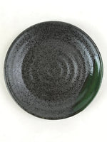 Japanese Porcelain Plate Small Plate Black Green Glaze Kozara Meimeizar PY420