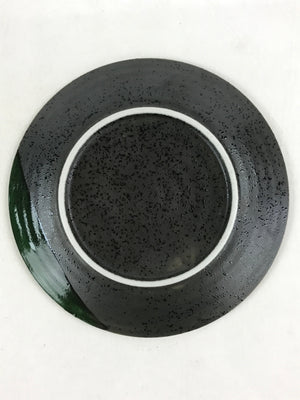 Japanese Porcelain Plate Small Plate Black Green Glaze Kozara Meimeizar PY420