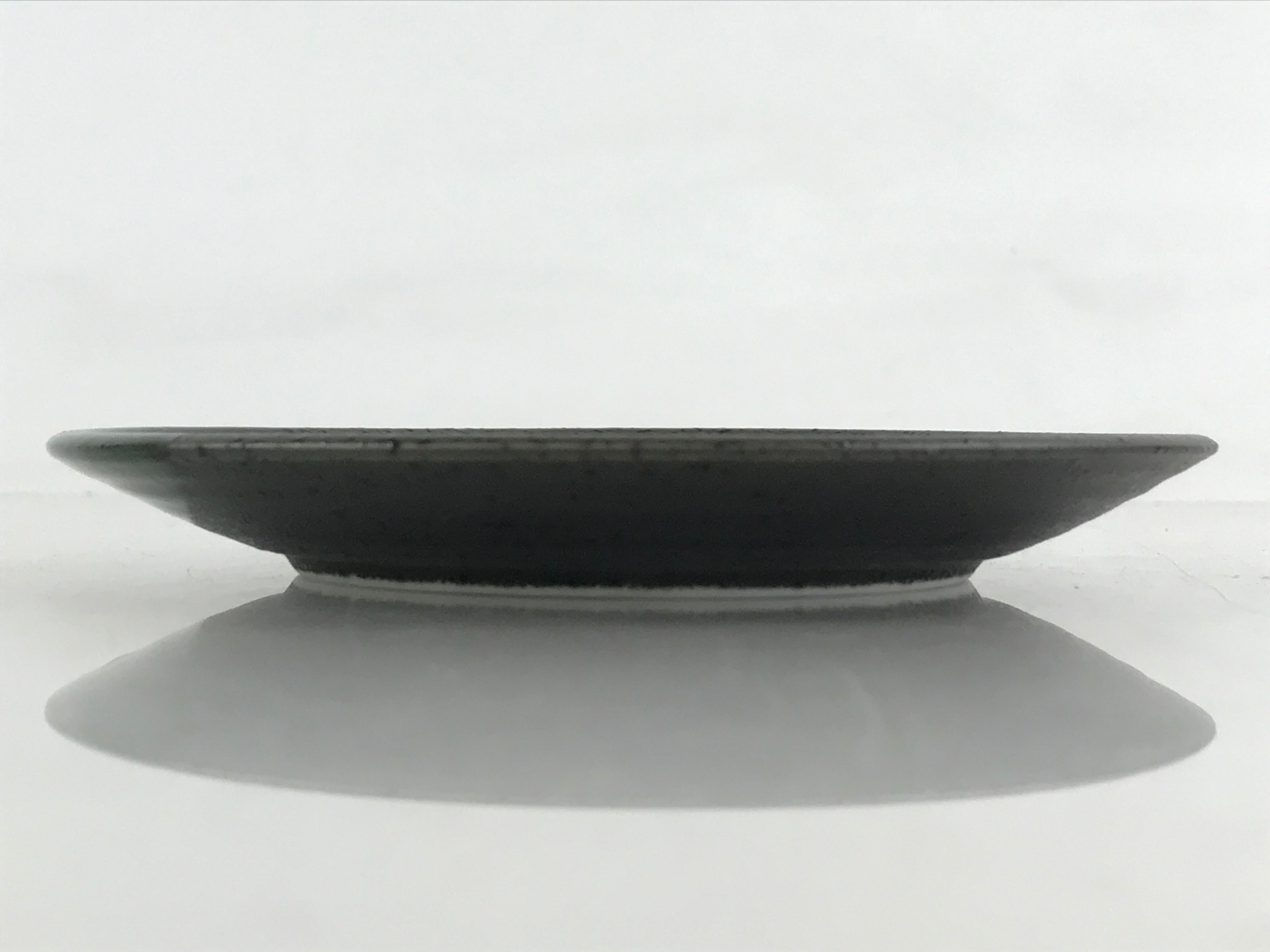 Japanese Porcelain Plate Small Plate Black Green Glaze Kozara Meimeizar PY420