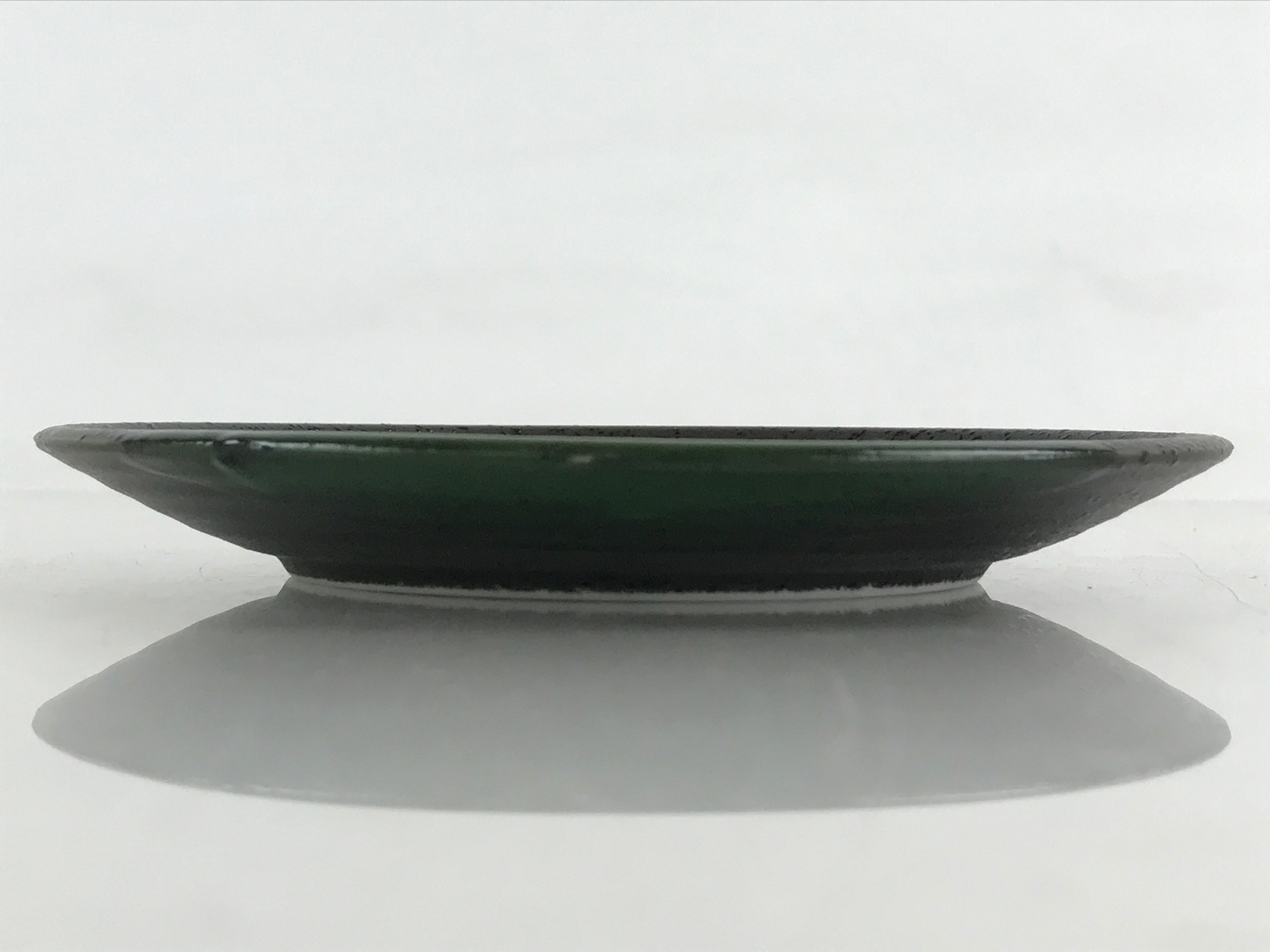 Japanese Porcelain Plate Small Plate Black Green Glaze Kozara Meimeizar PY420