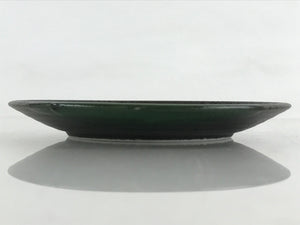 Japanese Porcelain Plate Small Plate Black Green Glaze Kozara Meimeizar PY420