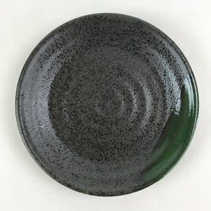 Japanese Porcelain Plate Small Plate Black Green Glaze Kozara Meimeizar PY420