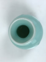 Japanese Porcelain Pottery Flower Vase Ikebana Kabin Crane Bird Celadon FK207