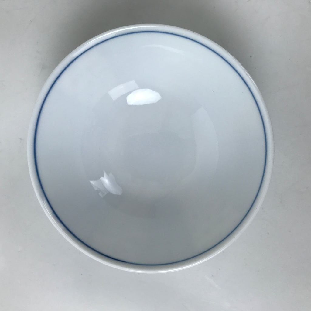 Japanese Porcelain Rice Bowl Owan Kobachi White Blue Sometsuke Traditional Y266