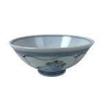 Japanese Porcelain Rice Bowl Owan Kobachi White Blue Sometsuke Vegetable Y269